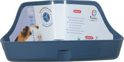 Zolux Neolife Corner Toilet for Guinea Pigs, Blue - Image 2