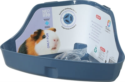 Zolux Neolife Corner Toilet for Guinea Pigs, Blue - Image 3
