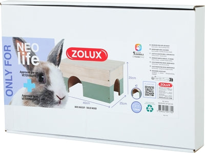 Zolux Neolife Wooden Rabbit House Green - Image 3