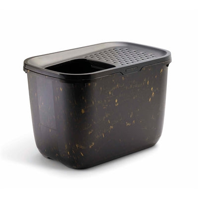 Savic Litter Box Hop In Marble Black/Gold