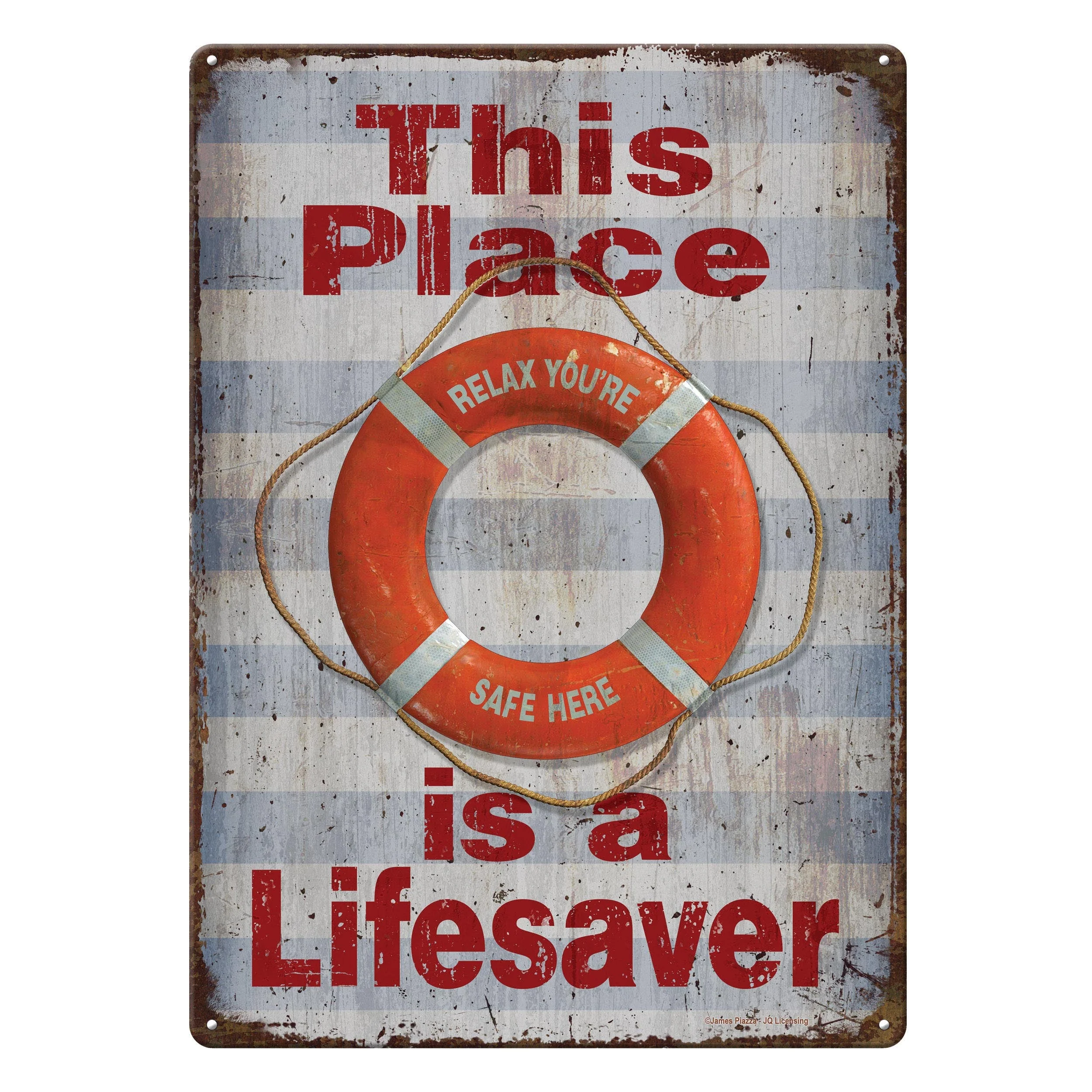 Tin Sign 12in x 17in-Lifesaver