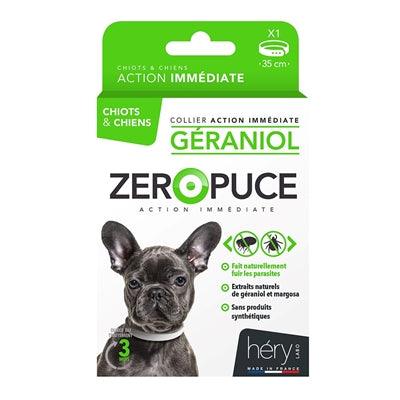 Hery Zeropuce flea collar – Natural anti-flea & tick collar with geraniol (35 / 60 cm)