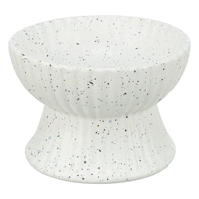 Trixie Elevated Ceramic Cat Food/Water Bowl, White