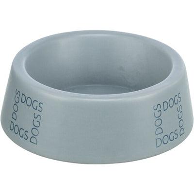Trixie Ceramic Dog Food/Water Bowl, Grey-Blue