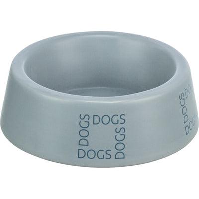 Trixie Ceramic Dog Food/Water Bowl, Grey-Blue - Image 2
