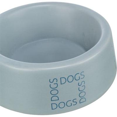 Trixie Ceramic Dog Food/Water Bowl, Grey-Blue - Image 3