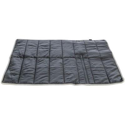 Trixie Dog Blanket Travel Blanket Citystyle Faux Leather Light Gray - For on the go - Image 3