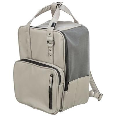 Trixie Citystyle Dog Bag Backpack – Light Gray – 30 x 20 x 40 cm – Faux Leather and Recycled Material