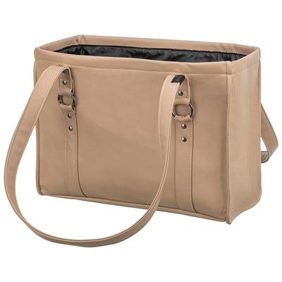 Trixie Citystyle Dog Bag – Faux Leather Cappuccino – 40 x 20 x 30 cm – Water-repellent and Elegant
