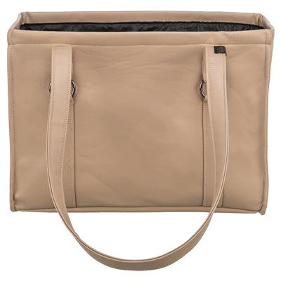 Trixie Citystyle Dog Bag – Faux Leather Cappuccino – 40 x 20 x 30 cm – Water-repellent and Elegant - Image 2