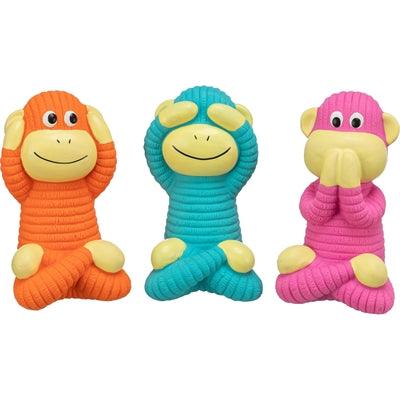 Trixie Monkey Latex Assortment - Latex toy with sound - Image 1