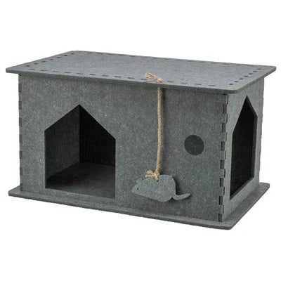 Trixie Lene Felt Cat House, Grey