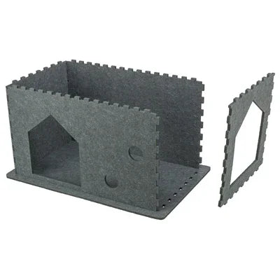 Trixie Lene Felt Cat House, Grey - Image 3