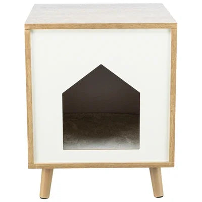 Trixie Isa Cat House, Wood Look, Light Brown / White - Image 2