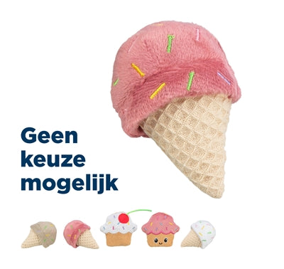 Trixie Ice Cream or Cupcake Plush with Catnip Assortment - Image 1