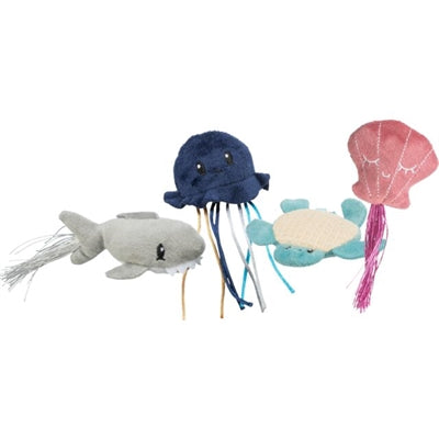Trixie Sea Creature Plush with Catnip Assorted - Image 1