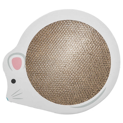 Trixie Junior Scratching Mat Mouse with Catnip White