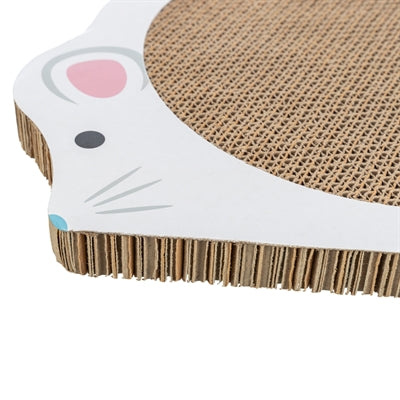 Trixie Junior Scratching Mat Mouse with Catnip White - Image 3