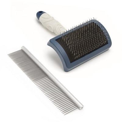 Mikki Doodle Grooming Kit with Comb and Slicker Brush - Image 2