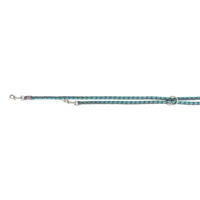 Trixie Dog Leash Cavo Adjustable Aqua/Graphite Gray - 200 cm long - Image 2