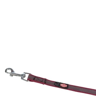 Trixie Dog Leash Tow Line With Rubber Anti-Slip Sangria Red - long leash without loop - Image 2