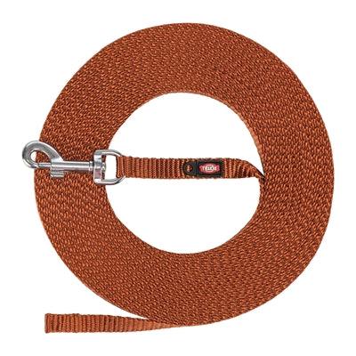 Trixie Dog Leash Towline Extra Light Rust Brown – for Small Dogs – 5 or 10 meters