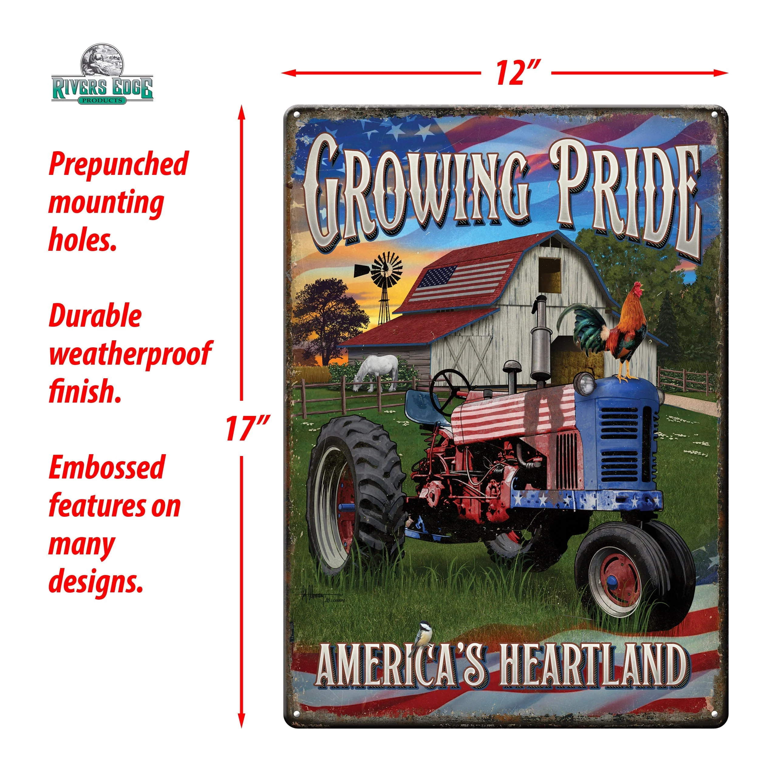 Tin Sign 12in x 17in-Growing Pride - Image 3