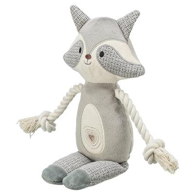 Trixie Raccoon Plush / Fabric - dog toy with rope and sound - Image 2