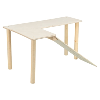Trixie Platform with Ramp for Mice/Hamsters, Untreated Wood - Image 3