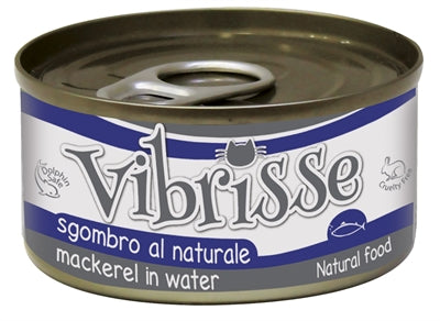 Vibrisse Cat Mackerel – Natural Complementary Cat Food in Moisture (24 x 70 g)