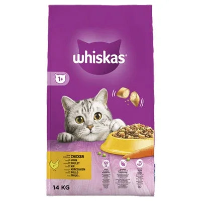 Whiskas Adult Chicken – Complete cat food with chicken – 14 kg - Image 1