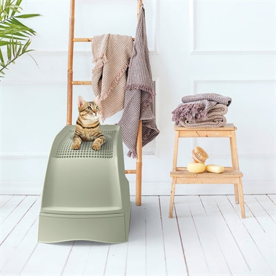 Imac Cat Litter Box Frida With Drawer Green - Image 2