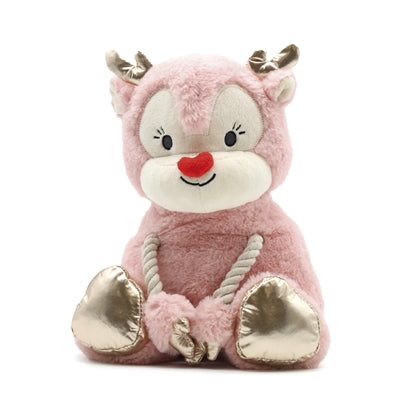 Croci Zoe Pluche Rendier Roze / Goud - Image 1