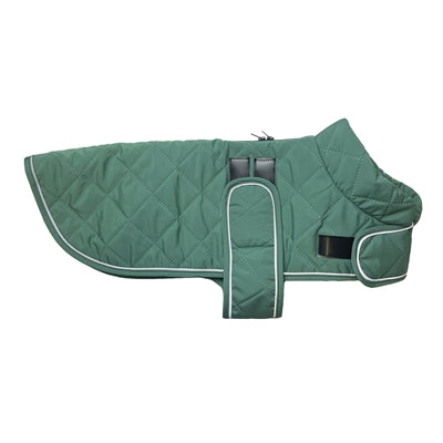 Happy Pet Dog Jacket Go Walk Quilted Classic Teal Green - Image 1
