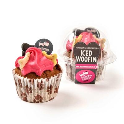 The Barking Bakery Vanilla Woofin with Pink Glaze