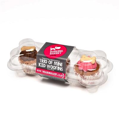The Barking Bakery Mini Iced Woofins Vanilla and Carob Trio Assortment - Image 3