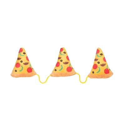 Fuzzyard 3 Pizza Slices on a Rope with Catnip Plush - Image 1