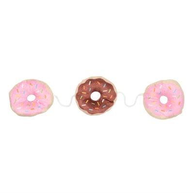 Fuzzyard 3 Donuts on a Rope with Catnip Plush - Image 1