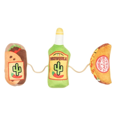 Fuzzyard 3 Fiesta Toy on a Stick with Catnip Plush - Image 1