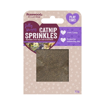 Rosewood jolly moggy catnip sprinkles - onweerstaanbaar strooikatkruid - 25 gr - Image 1