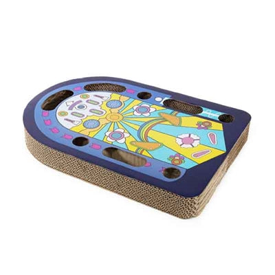 Rosewood Cat Scratching Post and Play Tunnel, Blue - Image 2