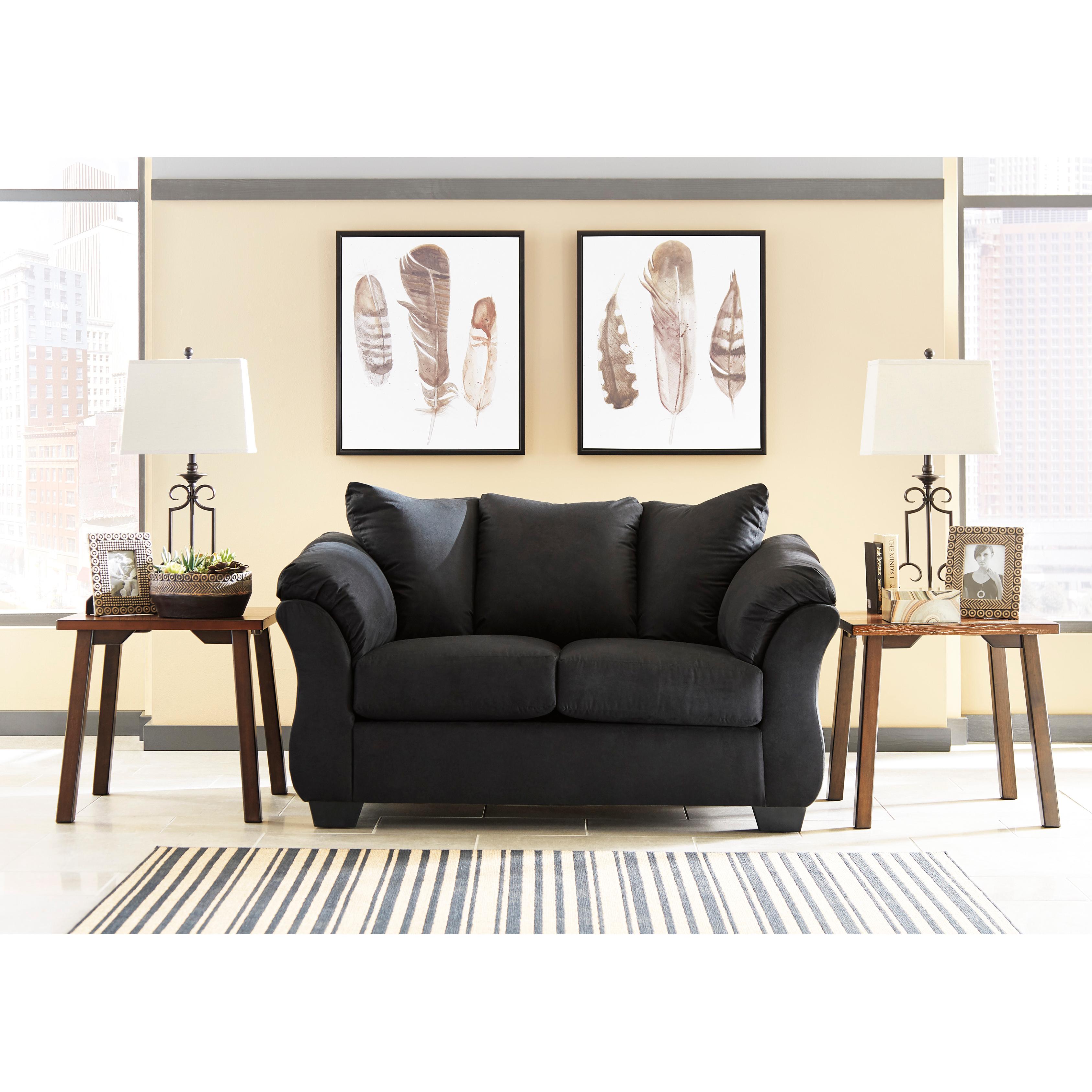 Signature Design by Ashley Darcy Stationary Fabric Loveseat 7500835 - Image 2