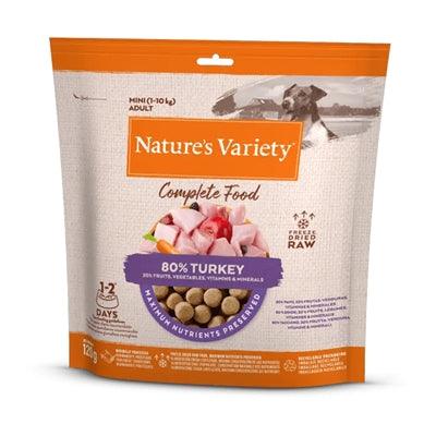Natures Variety Freeze Dried Turkey – Complete freeze-dried dog food for small breeds – 120 gr