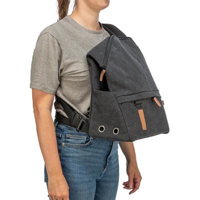 Trixie Be Nordic Dog Bag Björn – Black – Front and Backpack in One – 35 x 40 x 20 cm - Image 3