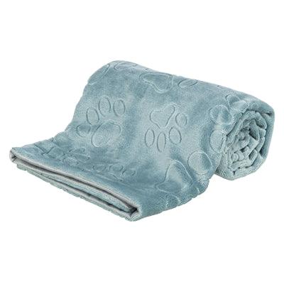 Trixie dog blanket Barry soft plush blue/gray – 70×50 cm, 100×75 cm or 150×100 cm
