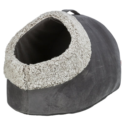 Trixie Igloo Calida Cat Bed, Heat-Reflective, Grey-White / Black