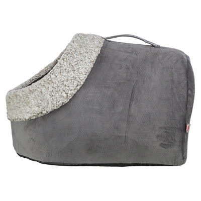 Trixie Igloo Calida Cat Bed, Heat-Reflective, Grey-White / Black - Image 3