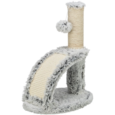 Trixie Junior Harvey Cat Tree with Brush, White/Black