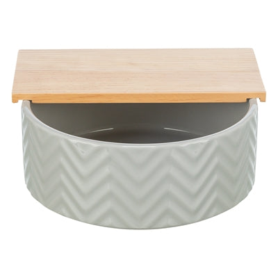 Trixie Sand Bath with Platform for Mice/Hamsters, Ceramic/Wood - Image 2