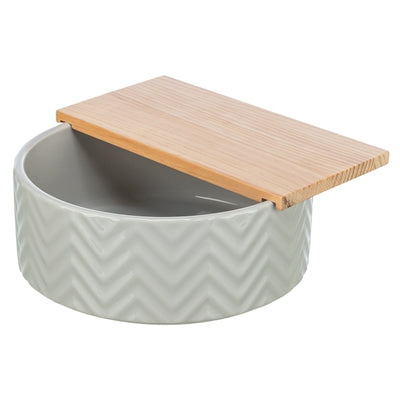 Trixie Sand Bath with Platform for Guinea Pigs / Hamsters, Ceramic / Wood